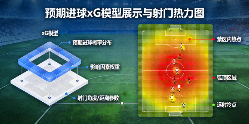 预期进球xG模型展示与射门热力图